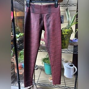 ONZIE Low Rise Faux Leather Snake Print in Maroon Size S/M